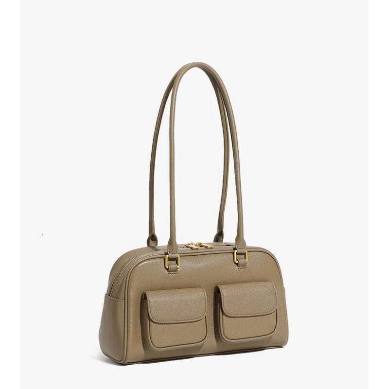 Niche Design Women Underarm Vintage Commuter Handbags Genuine Leather Shoulder Bags For Female Girls Travel Purses Suotong1022