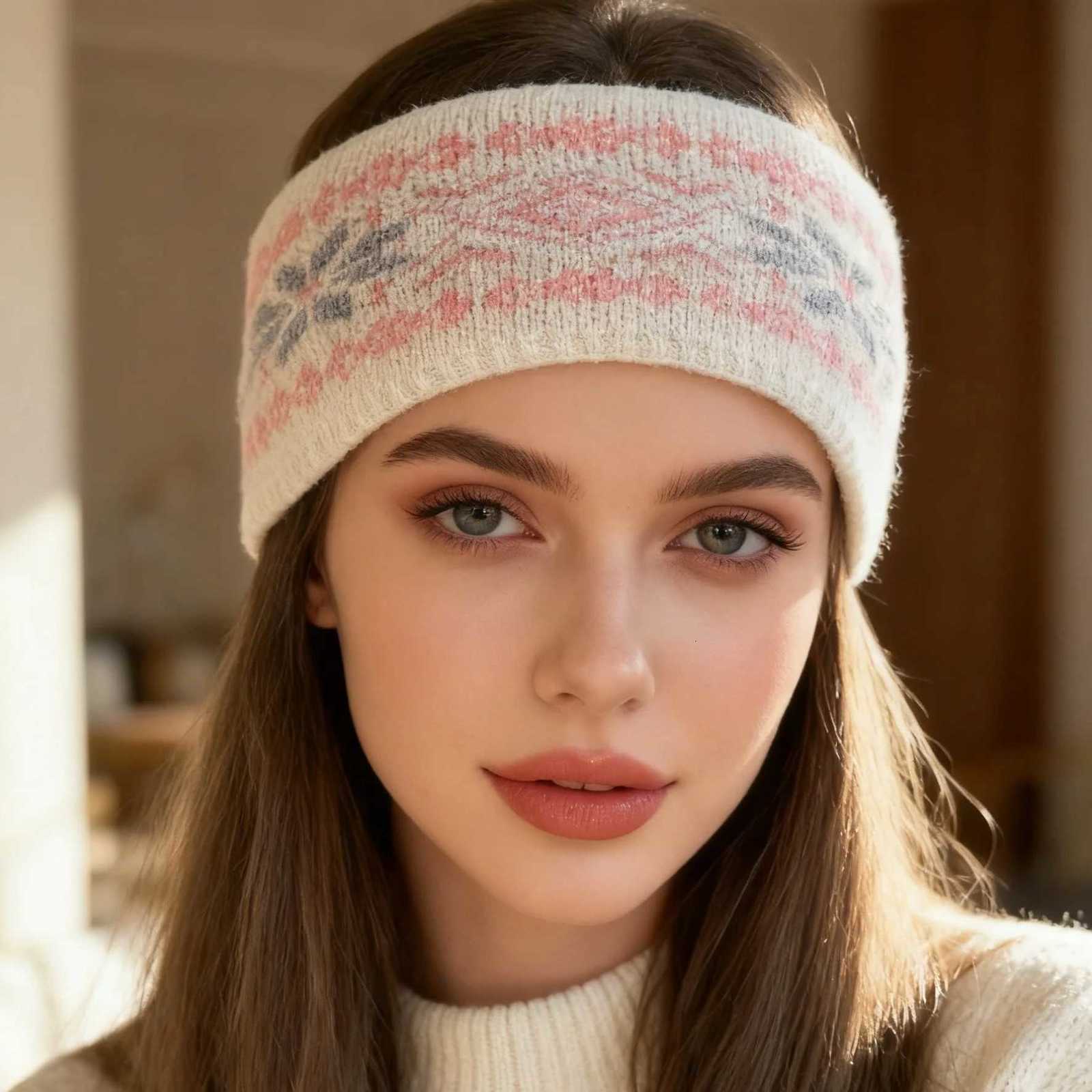 1pc Vintage Knitted Headband Elastic Soft Hair Band Headwear Hair Accessories Autumn Winter Thick Warm Ear Protection Hairbands V251022
