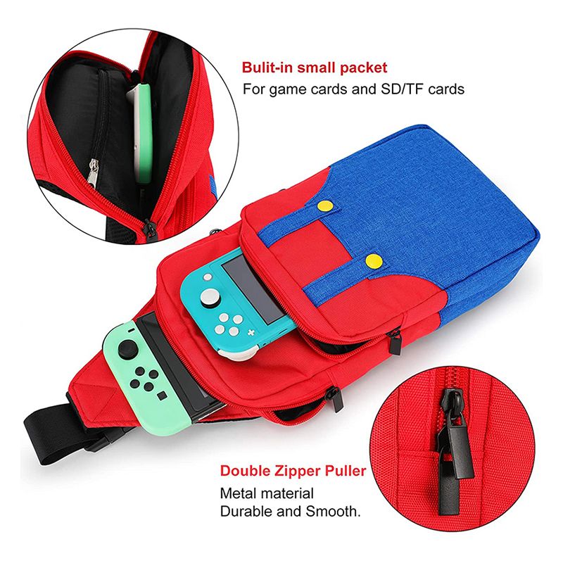 Nintendo Switch Crossbody Bag Oled Game Console Protective Case Travel Suitcase Shoulder Storage Console Base Game Accessories Shoulder Bag