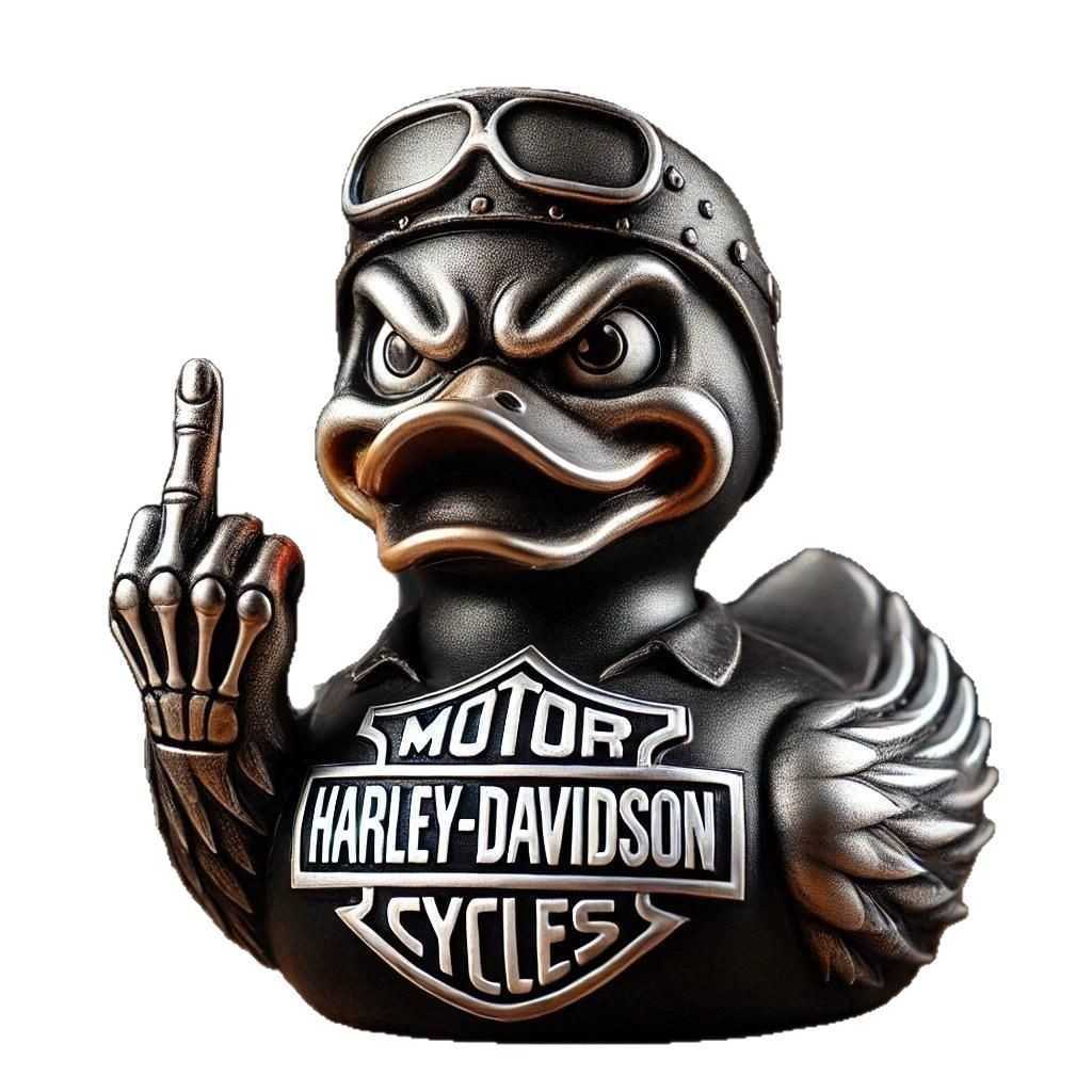 Harley Davidson Skeleton Duck Resin Statue of a Duck with Skeleton Design S251022