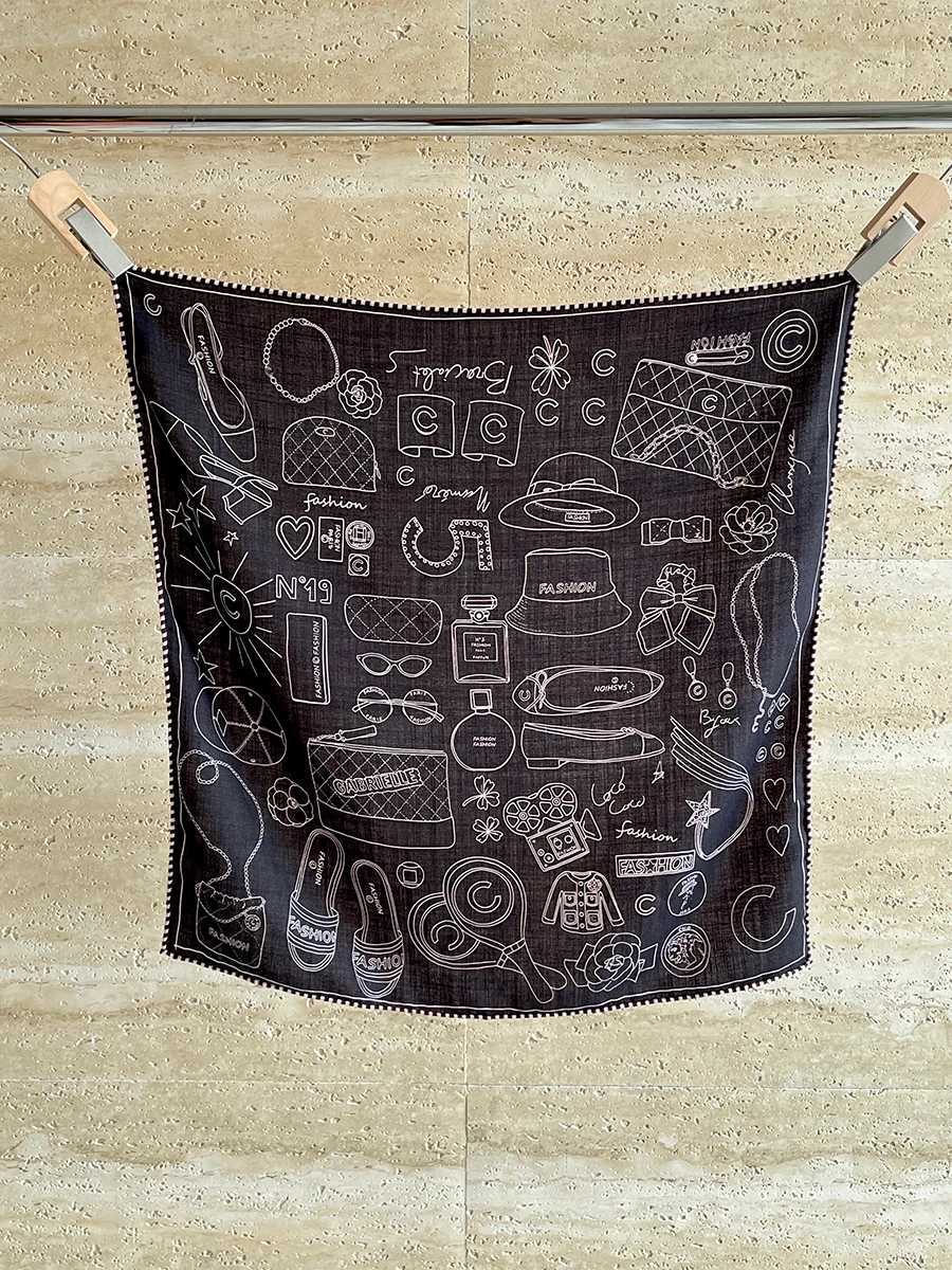 Double Faced Silk Wool Scarf 65CM Small Winter Scarves Hand Rolled Shawls Head Neck Accessories Christmas Lover Gift J251022