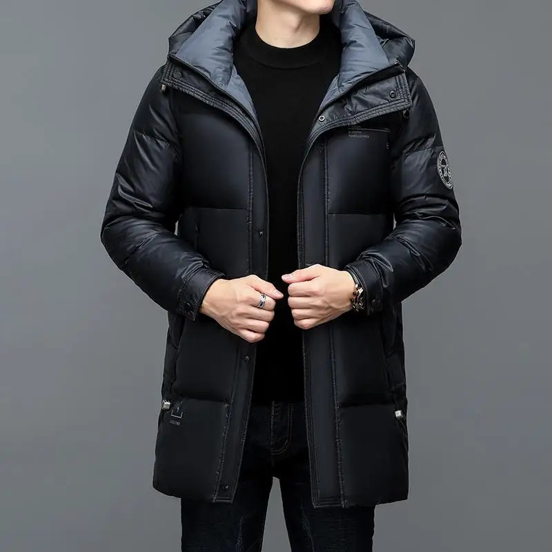 30 Fashion Men 90 White Hooded Duck Down Jackets Mens Thick Warm Waterproof Parka Overcoat Coat 251015