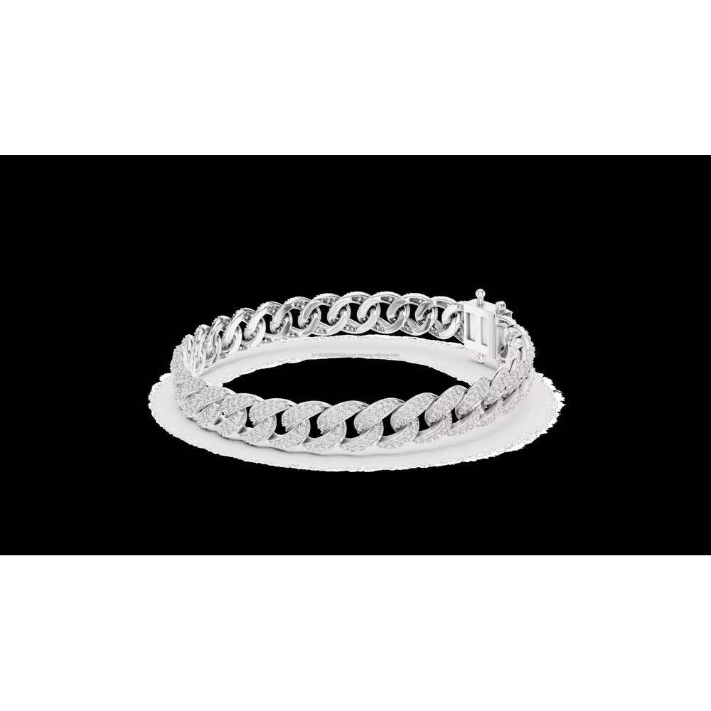 Premium Designer Sier with Unique Moissanite Bracelet