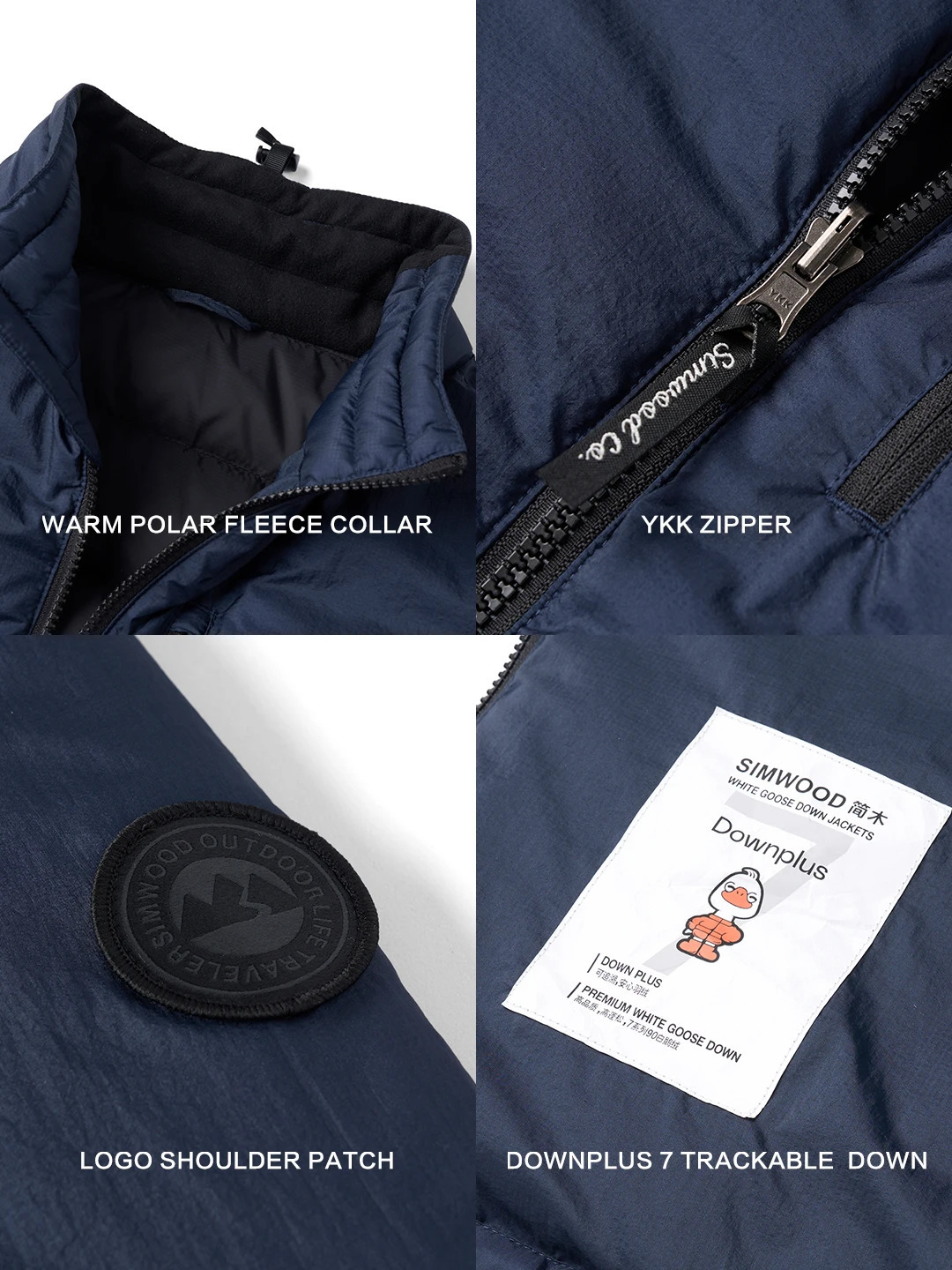 2025 Autumn Winter Regular Fit Warm 90 White Goose Down Jackets Men Lightweight Coats 251015