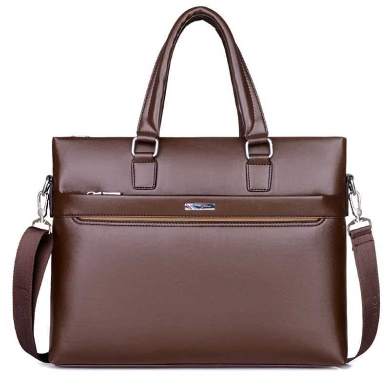 KANGAROO Luxury Brand Business Laptop Handbags Messenger Bags Men Leather Briefcase Male Travel Bags Men Shoulder Bag W251022