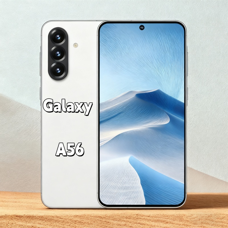 7.3-inch perforated large-screen smartphone A56 Android original rubber case with wireless charging support and full performance