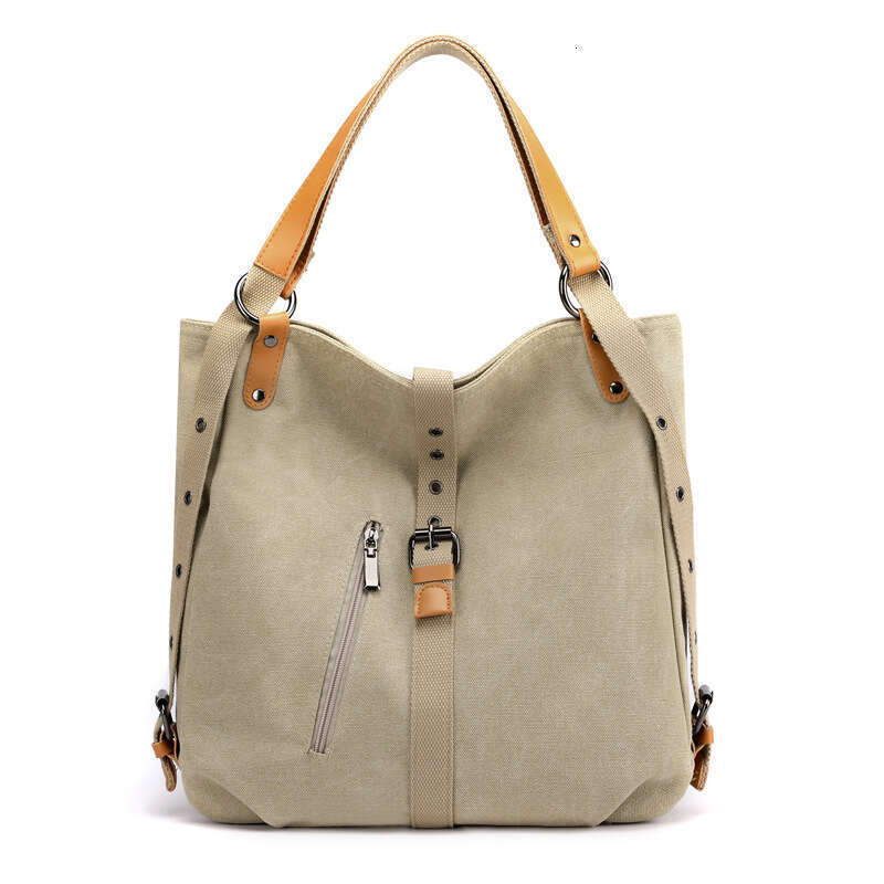 Hot Selling Women S Multifunctional In Canvas Backpack Can Be Worn On One Shoulder Or Crossbody High Quality