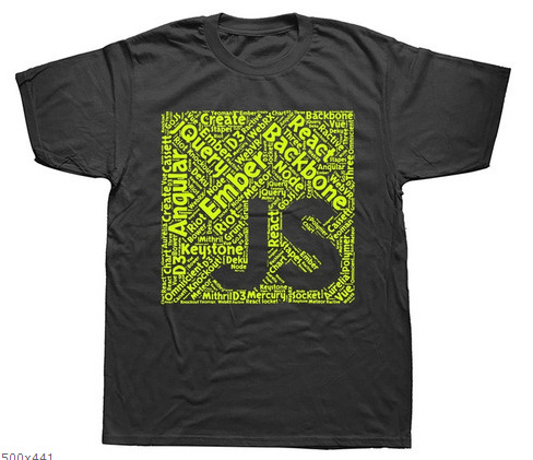 American comic style short-sleeved T-shirt in cotton - ZJ1459