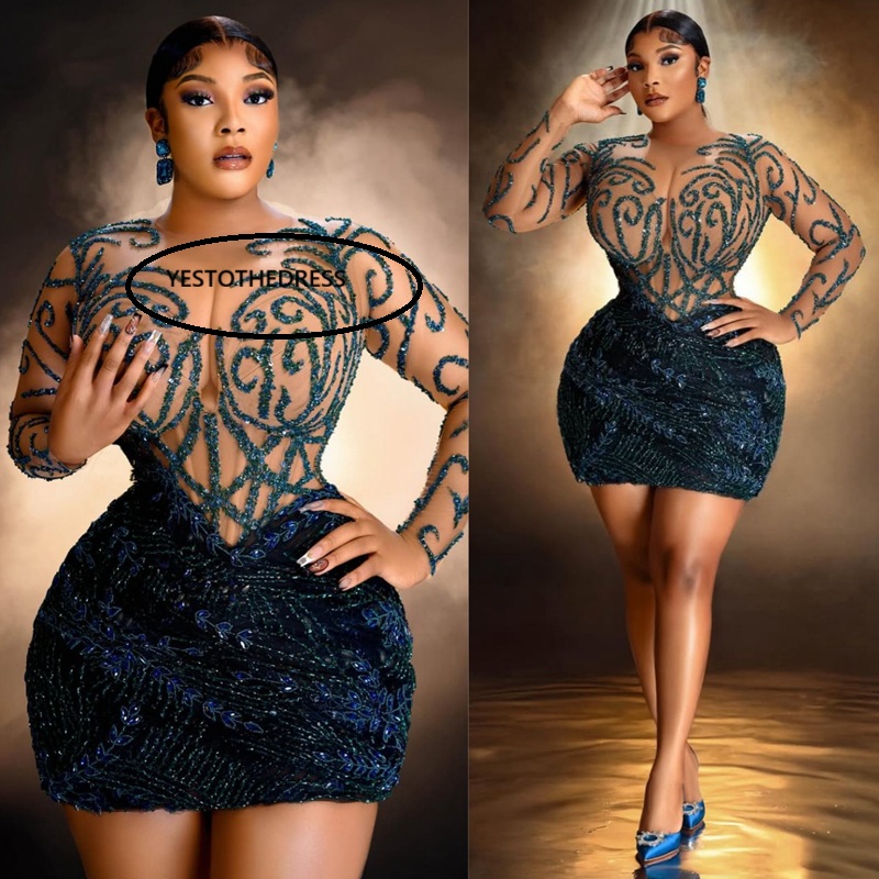 2025 Aso Ebi Red Cocktail Dresses For Women Homecoming Dress Sheath Illusion Off Shoulder Beaded Lace Appliqued Pearls Sexy Pleated Prom Dresses For B