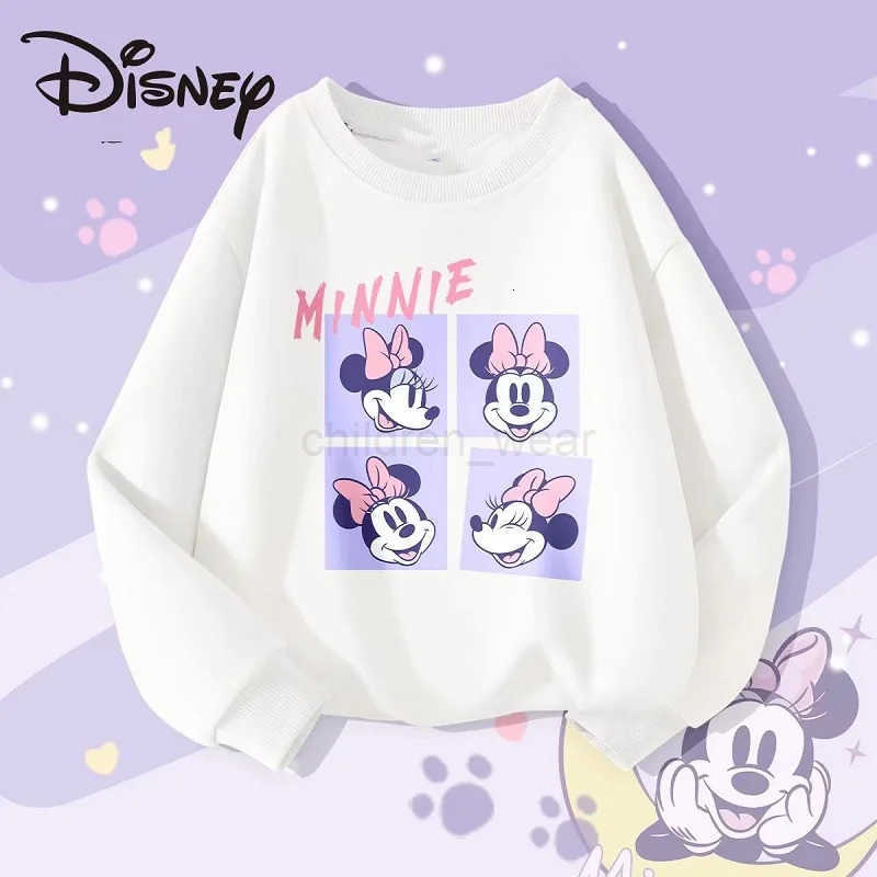 Disney Autumn Baby Girl Boy Clothes Set Children Minnie Printing Sweatshirt Top and Pants Bottom 2Pcs Suit Kid Cotton Tracksuit H251022