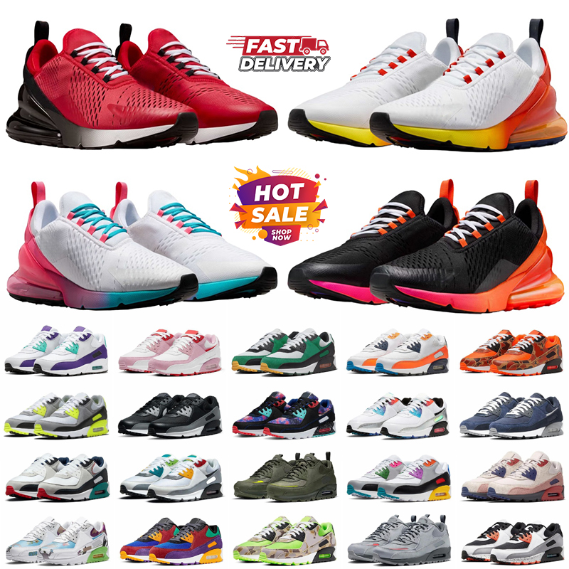 Designer 90s chaussures 270s de hommes UNC rouge vert femmes Running chaussures de sport femmes homme chaussures Trainer Sneakers 36-45