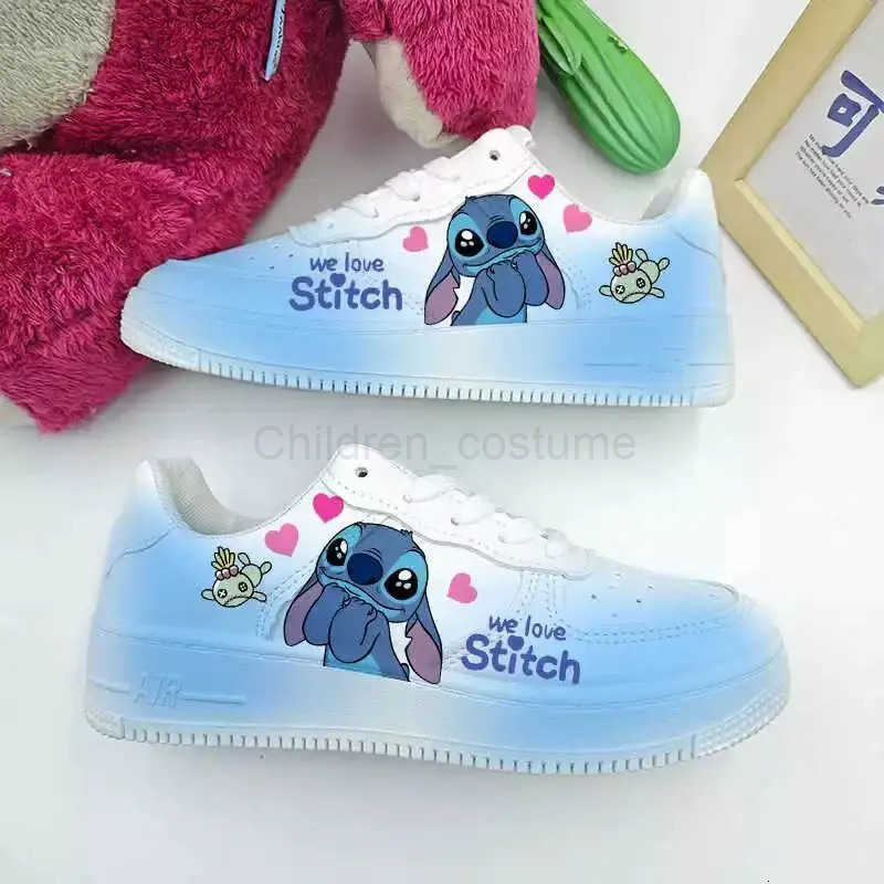 Disney New Stitch Anime Xangel Sneaker Summer Breathable Versatile Couples Cartoon Board Shoes Cute Student Leisure Shoes Gift H251022