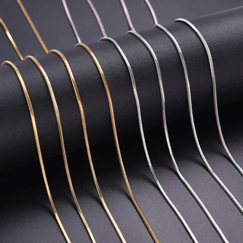 Snake Chain Necklace Stainless Steel Necklaces For Women Men Accessories Vintage Jewelry Collares Hombre U251022