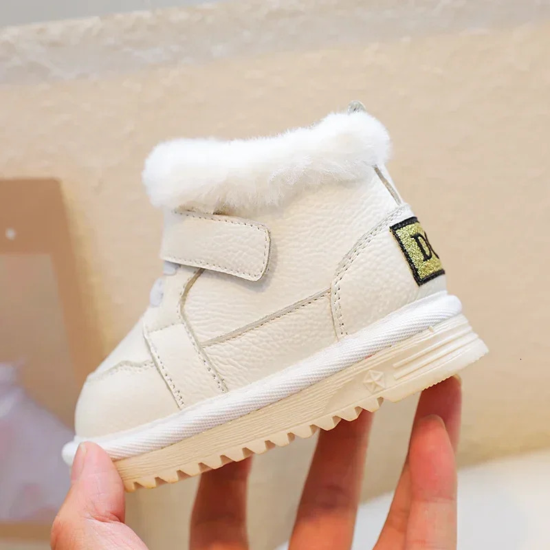 Winter Children Boots for Baby Girls Boys Outdoor Shoes Warm Plush Kids Snow Nonslip Windproof waterproof Infant 251022