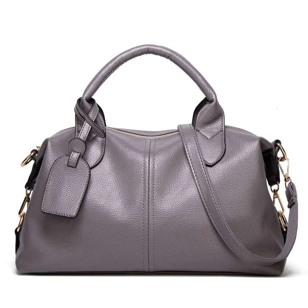 100% Cowhide Leather Women Handbags 2024 New Lychee Pattern Korean Version Sweet And Fashionable Soft Women's Bag