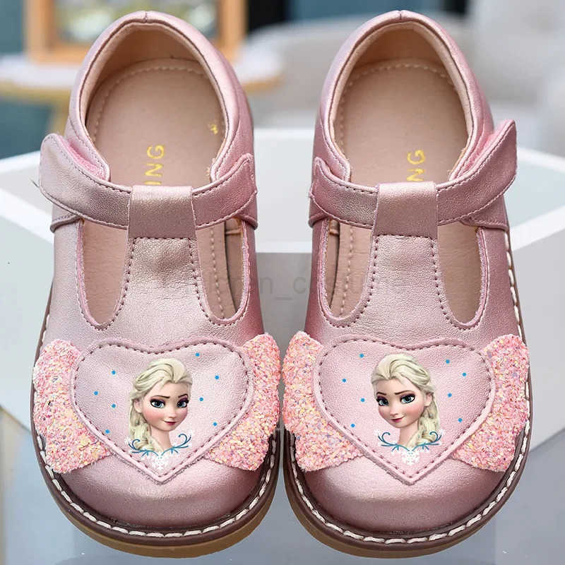 Disney Girls Leather Shoes Lolita Princess Shoes Soft Sole Shoes Spring Childrens Leather Spring Autumn Little Girl Shoes H251022