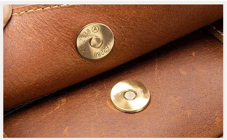 2025 New Genuine Leather Men Briefcase Crossbody Handbags RealLeather Retro Shoulder Messenger Bag Large Capacity Laptop Bag W251022