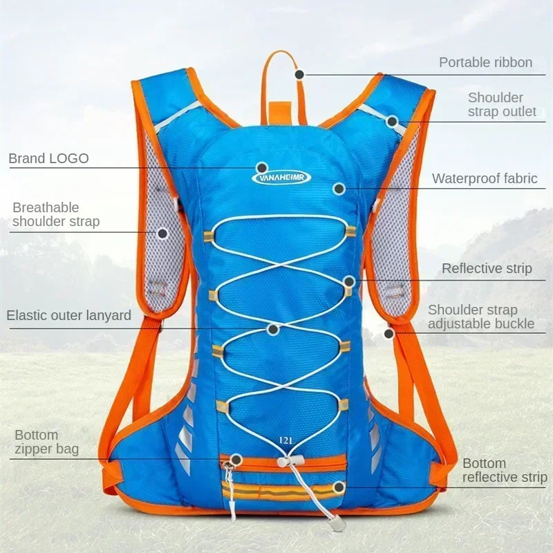 Outdoor Cycling Backpack Portable Waterproof Bicycle Bags Sports Climbing Hiking Pouch MTB Road Bike Hydration 251022