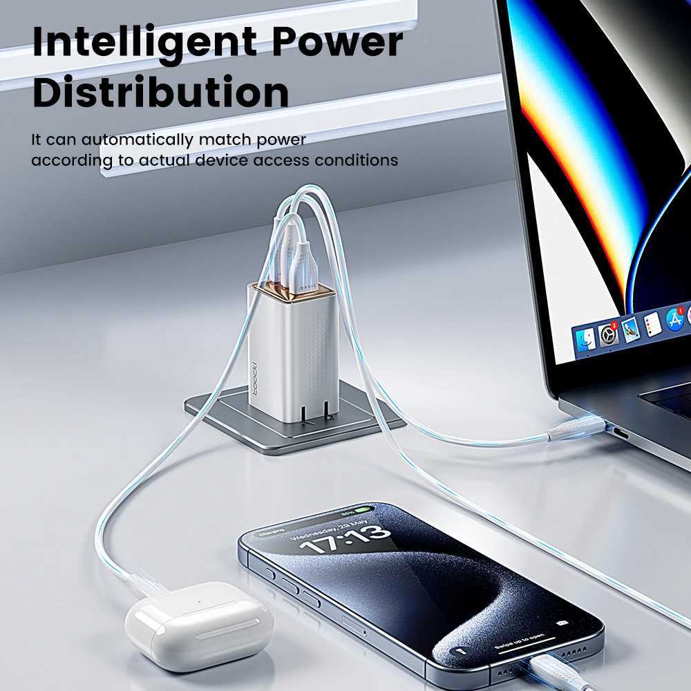 Toocki 67W GaN Charger USJP Plug PSE PD 65W Fast Charging for Macbook Tablet iPhone 16 15 14 13 12 Pro Max Smasung S24 S23 S22 J251114