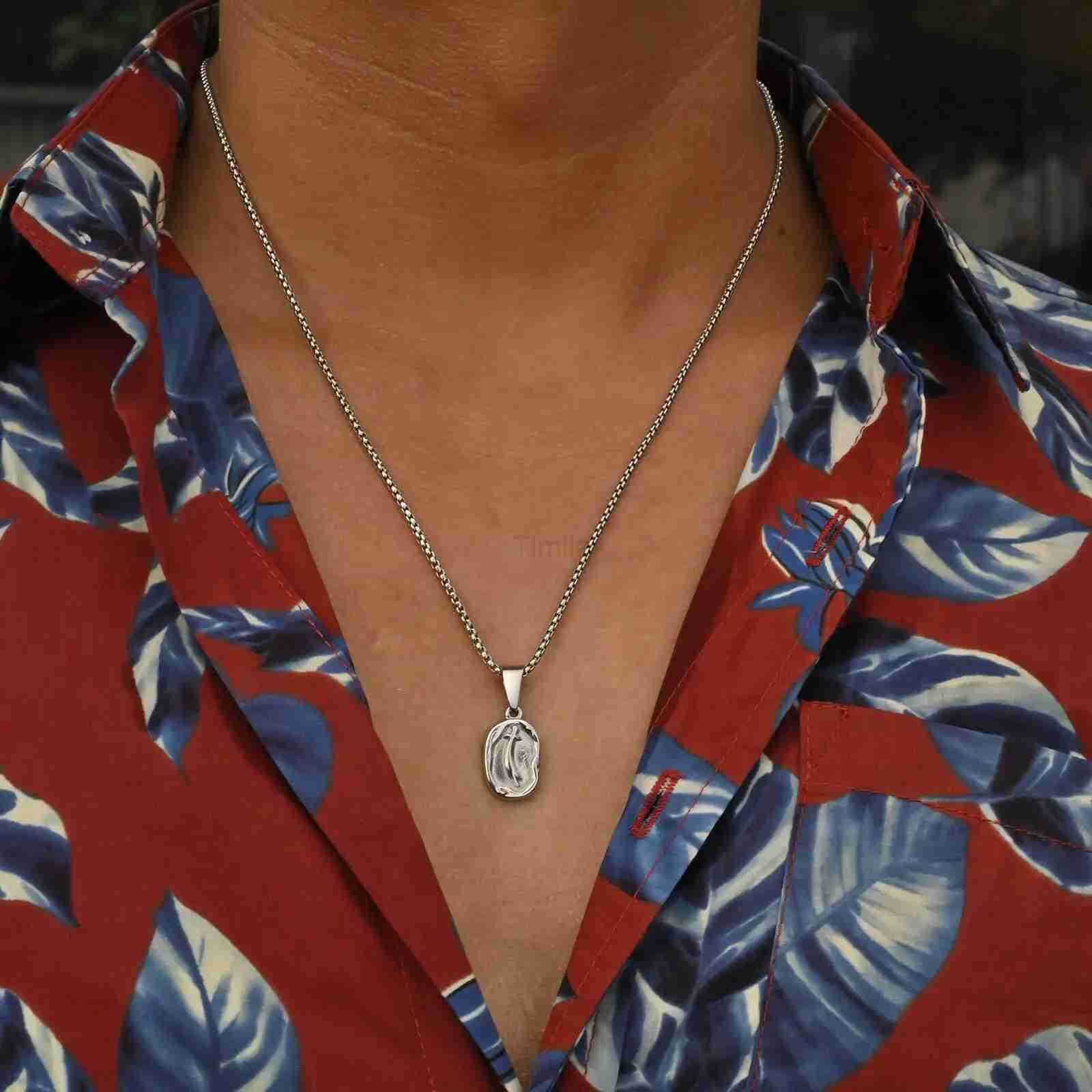 Islamic Imam Ali Zulfiqar Sword Necklace for MenStainless Steel Quran NecklaceTalisman Amulet Religious Gift U251022