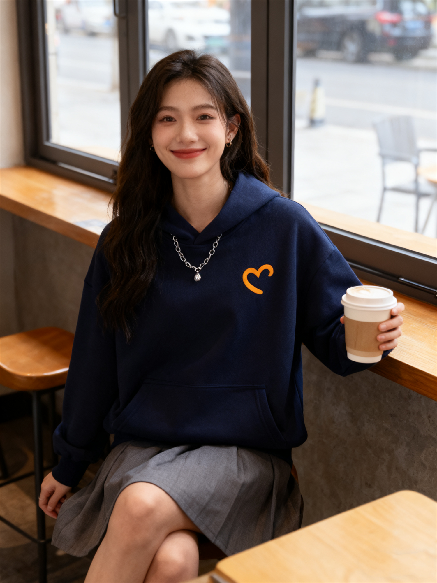 Drew House Smiley Face Heart Print Hoodies