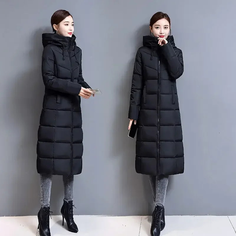 Very Warm Cold Trench Coat for Women Ultra Light Womens Jackets Winter Long Down Jacket Lightweight Padded Trend Parkas 251017