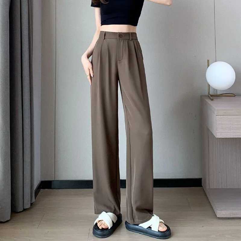 Women Suit Pants Lady Classic Fashion Trousers Female Comfortable Straight Leg Pants Mom Korean Casual Baggy Long SlacksT251022