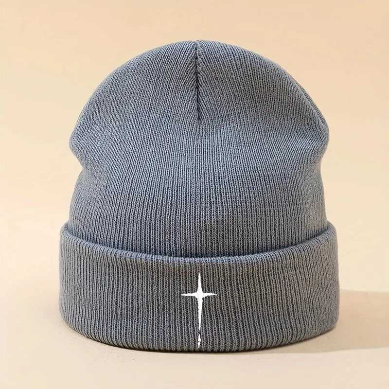 Winter New Beanie Hat For Men and Women Fashion Embroidered Knitted Hat Street Style Hip Hop Hat Outdoor Warm Skiing Hat J251022