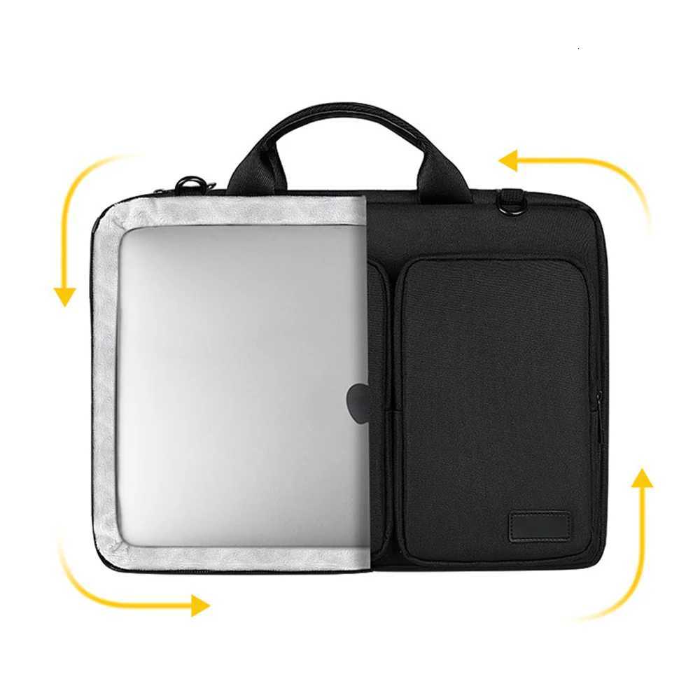1331415616inch Women Shockproof Laptop Bag Notebook Case Sleeve For Macbook Air Pro Hp13 15 Business Shoulder Briefcase W251022