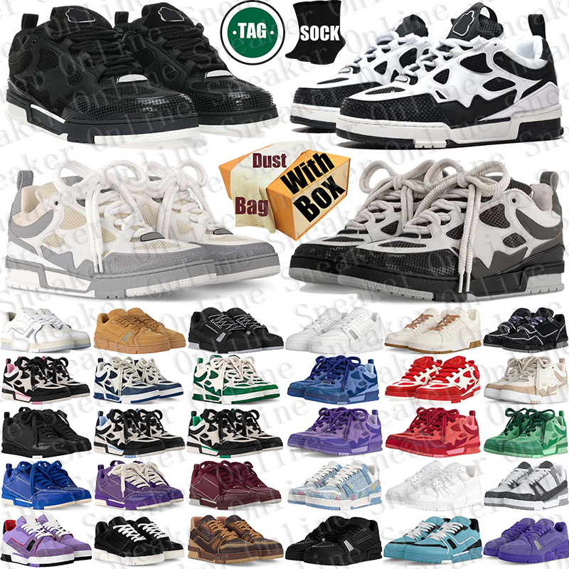 Designer With Box skate sneakers shoes chaussure for mens womens black men women trainers scarpe Plate-forme casual luxury