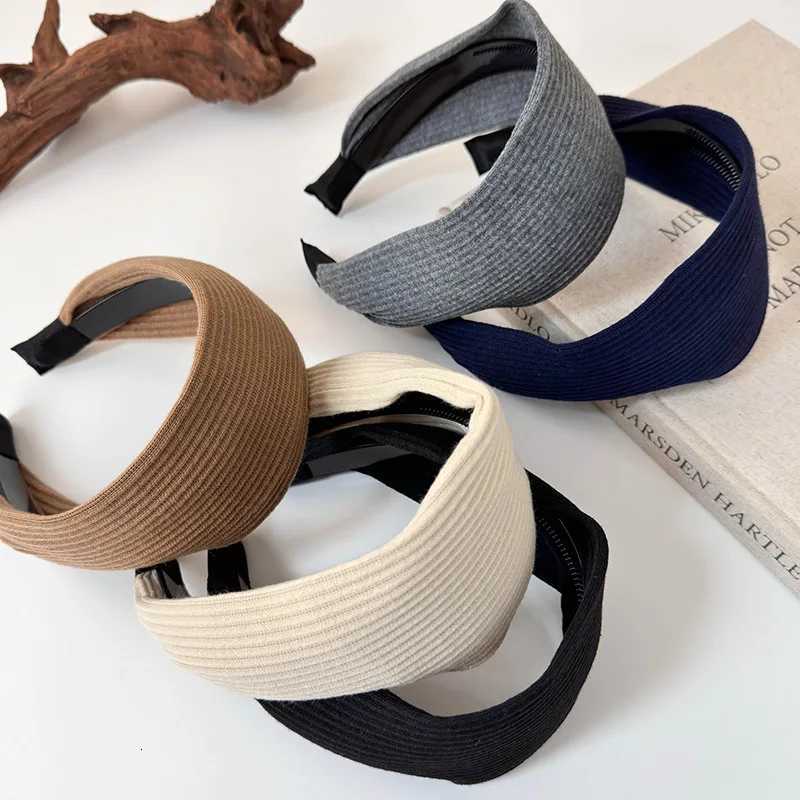 Retro knitted widened headband for women elegant Simplicity Allmatch Going Out hairband Fashion Hair Accessories V251022