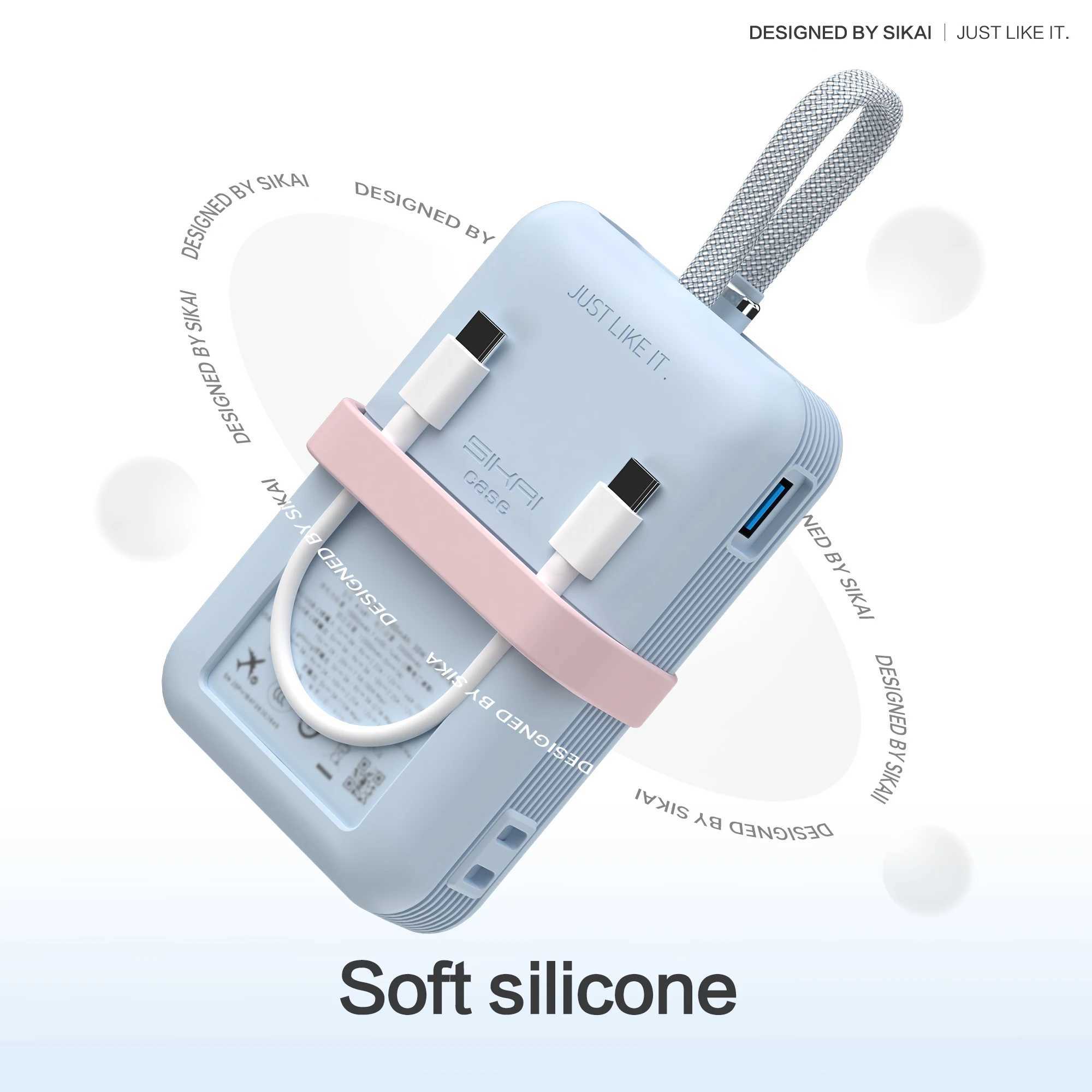 SIKAI Silicone Case for Anker 1000020000mAh 30W35W Power Bank Protective Cover for Anker Laptop Power Bank Portable Charger J251114