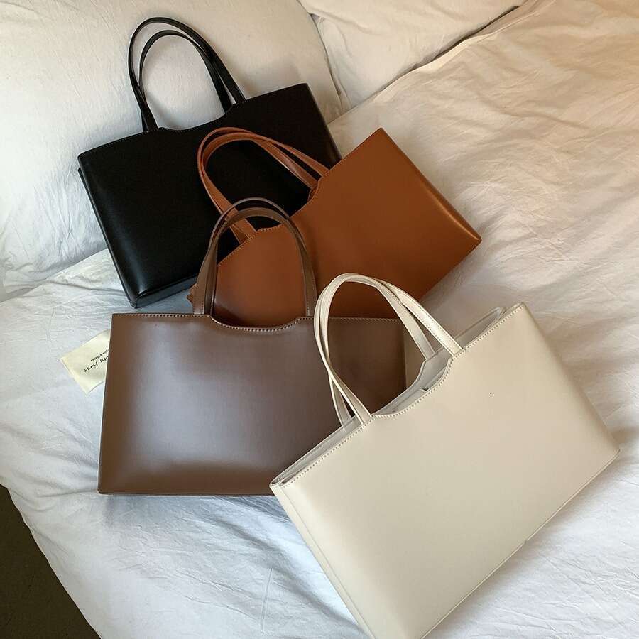 Korean Style Fashion Women's Tote Sturdy Three-Dimensional Large Capacity Office Handbag High-End Commuter Bag B5