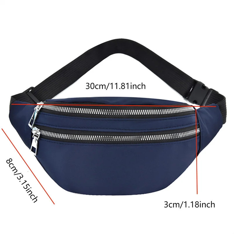 Waist Bag Women Men Waterproof Pocket Fashion Casual Chest Handbag Unisex Sports Travel Purse Plaid Pack Belly Bags Case w251014