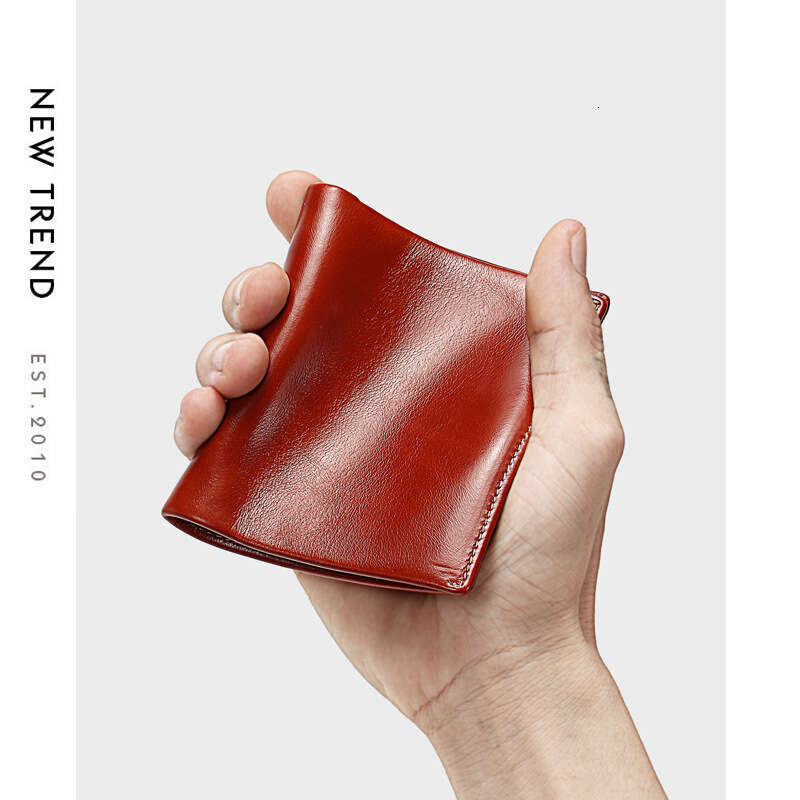 Luxury bag High Version Men s Premium Feel New Multi Card Slot Genuine Leather Short Wallet Business Coin Purse