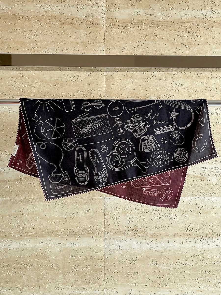 Double Faced Silk Wool Scarf 65CM Small Winter Scarves Hand Rolled Shawls Head Neck Accessories Christmas Lover Gift J251022