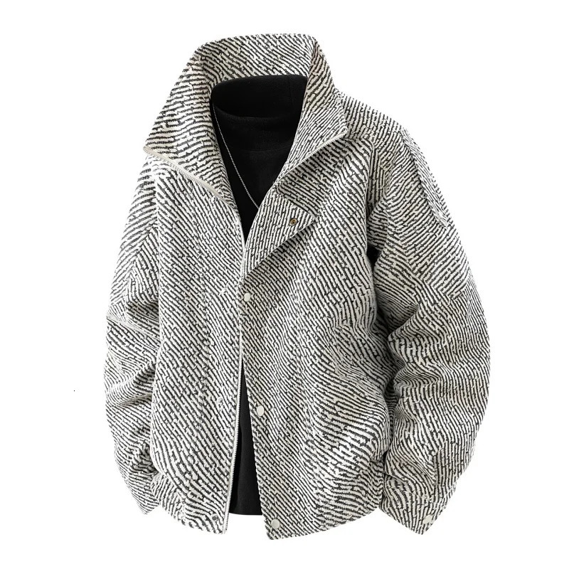 Autumn and Winter Vintage Woolen Coat for MenThickenedStand Collar LapelYouth Trendy FashionVersatileHighquality Jacket 251017