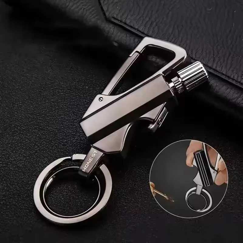 2025 Multifunctional Lighter Keychain Beer Bottle Opener Outdoor Portable Igniter Smoking Accessories Gadgets Men Gift C251022