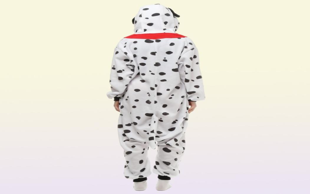 Dalmatian Dog Women039s and Men039s Animal Kigurumi Polar Fleece Costume for Halloween Carnival New Year Party welcome Drop 4166453
