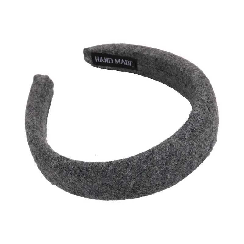 Grey Series Headbands Retro Knitted Bow Wide Hair Band for Woman Girl Elegant Hair Hoop Lady Winter Fashion Hair Accessories New V251022