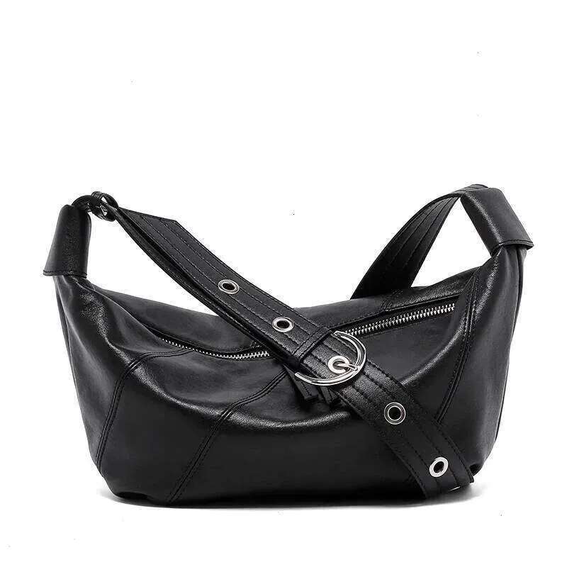 Designer 2025 Women's Cow Genuine Leather Handbag Ladies Design Fashion Shoulder Female Retro Soft Cowhide Crossbody