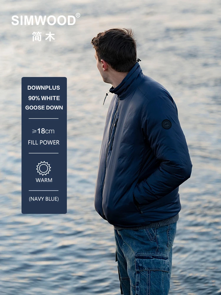 2025 Autumn Winter Regular Fit Warm 90 White Goose Down Jackets Men Lightweight Coats 251015