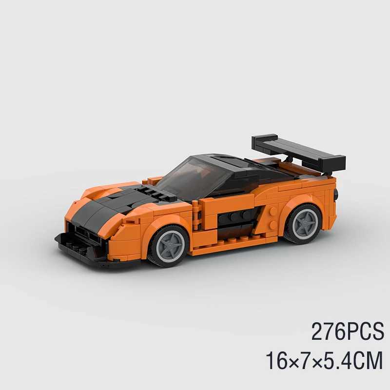 MOC Speed Super Racing Car F40 RS6 City Sports Model Building Blocks Classic Rally old race Vehicle Bricks Technical kids toys J251129