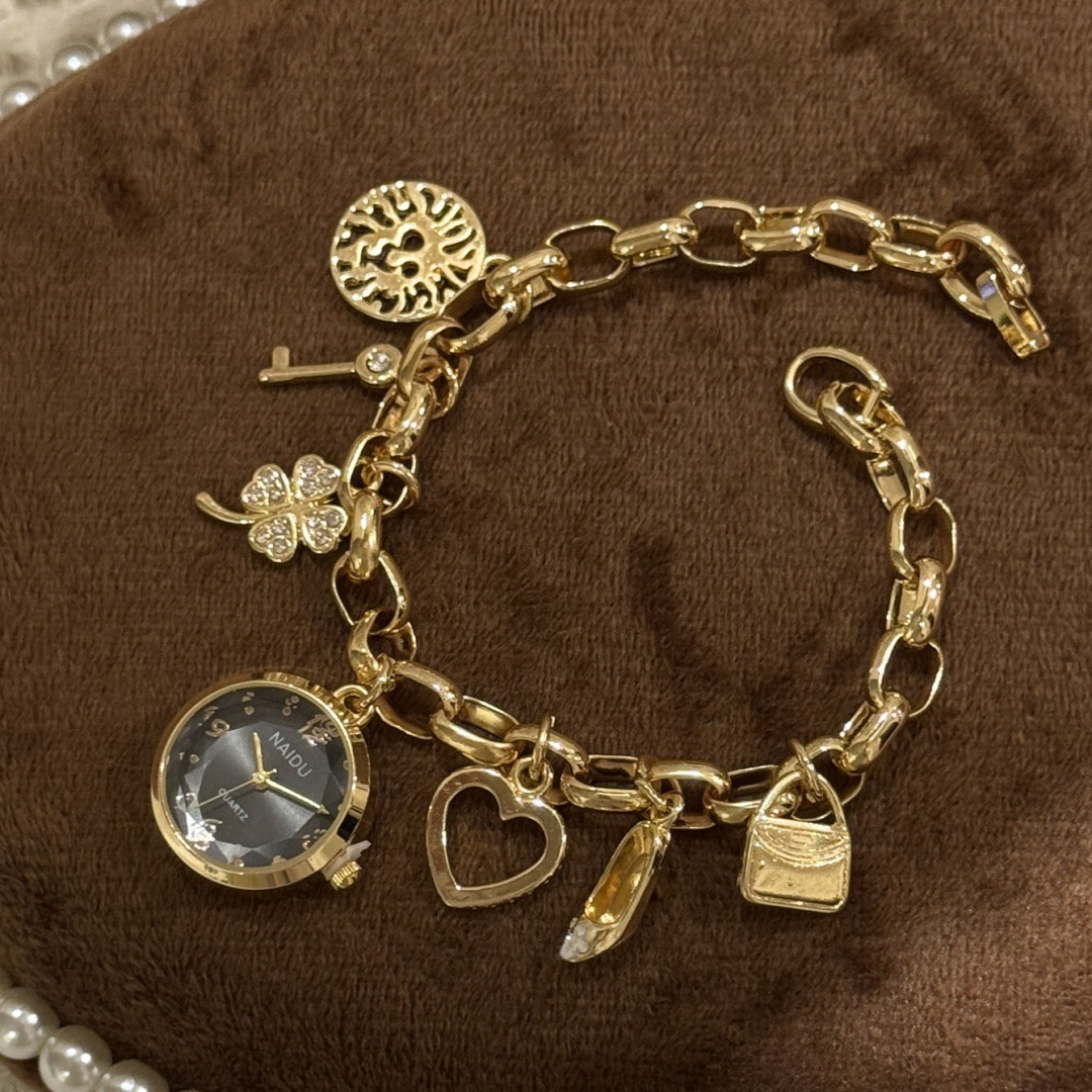 Designer Watch Wind Pendant Bracelet Watch For Women Trendy Jewelry Bracelet Luxury Watch Style Quartz Watch High-end Feel Wristwatch Live Streaming M