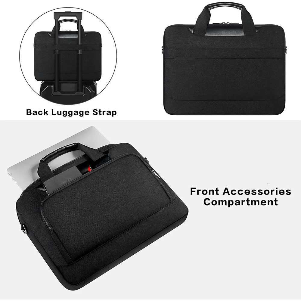 DOMISO Laptop Sleeve Business Briefcase Laptop Shoulder Bag Compatible with 1415617 Inch Laptops W251022