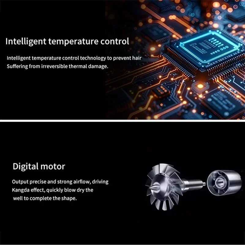 6 in1 MultiFunction Hair Dryer Curling Iron Styling Kit Removable withComb Attachment Volumizing Hair Dryer with Comb hairdryerXJ251022