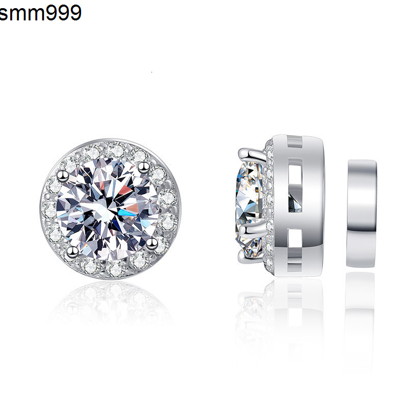 moissanite earrings S925 Sterling Silver Moissanite Diamond EarFree Magnetic Cure Earrings
