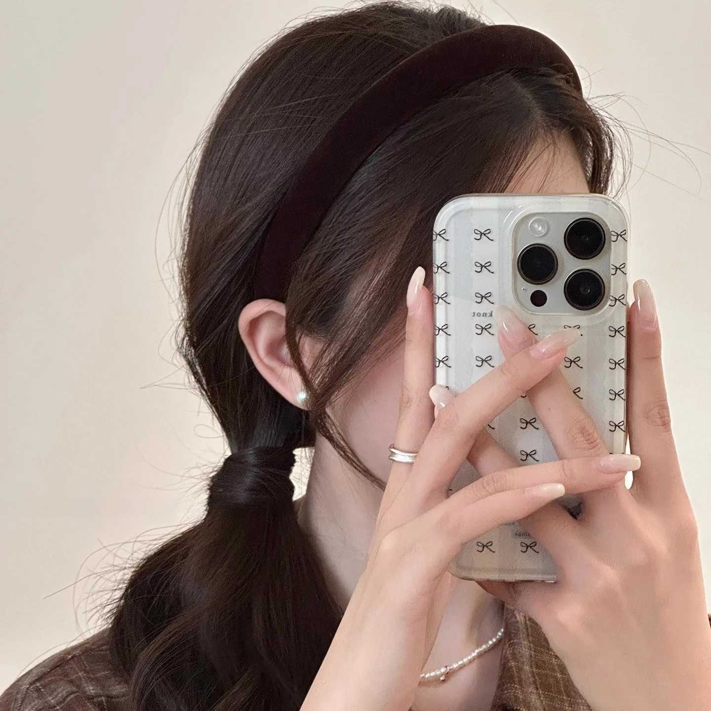 2026 Simple Velvet Winter Hairbands Headband Women Girls Scrunchie Hair Head Hoop Bands Accessories Headdress Headwear Ornament V251022