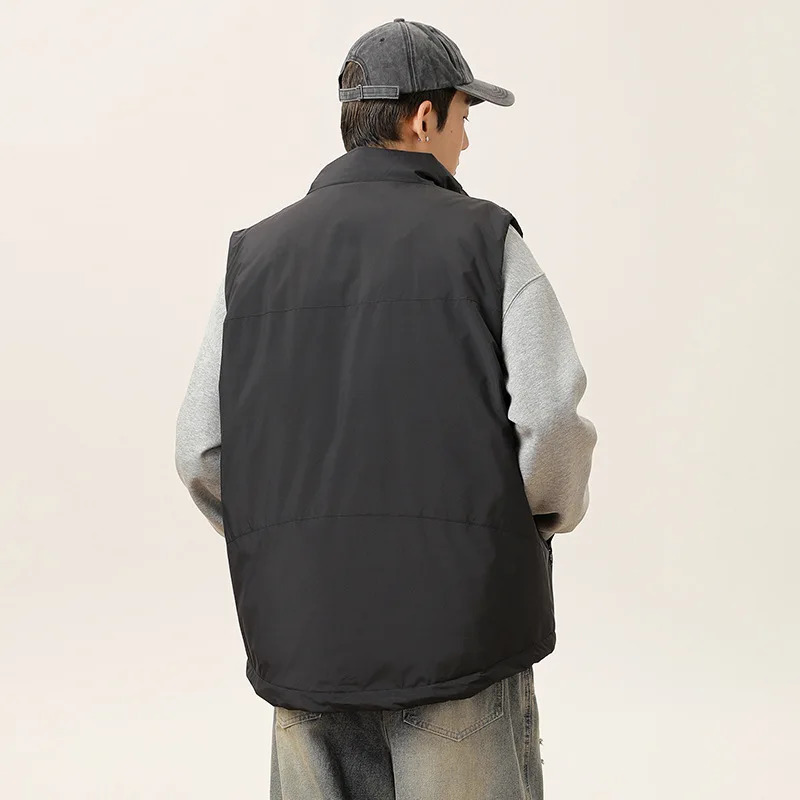 Stand Collar Workwear Down Vest for Men Women 90 White Duck Down Sleeveless Jackets Couples Winter Waistcoats VT344 251016