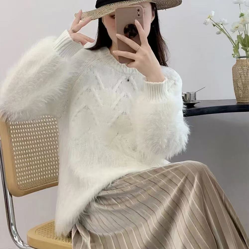 plus size women's new long sleeve high waist printed banquet dress mid-length skirt D02743